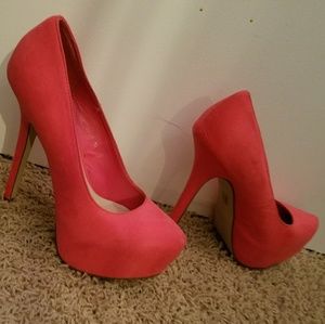 Hotness...Pink Suede Shoes